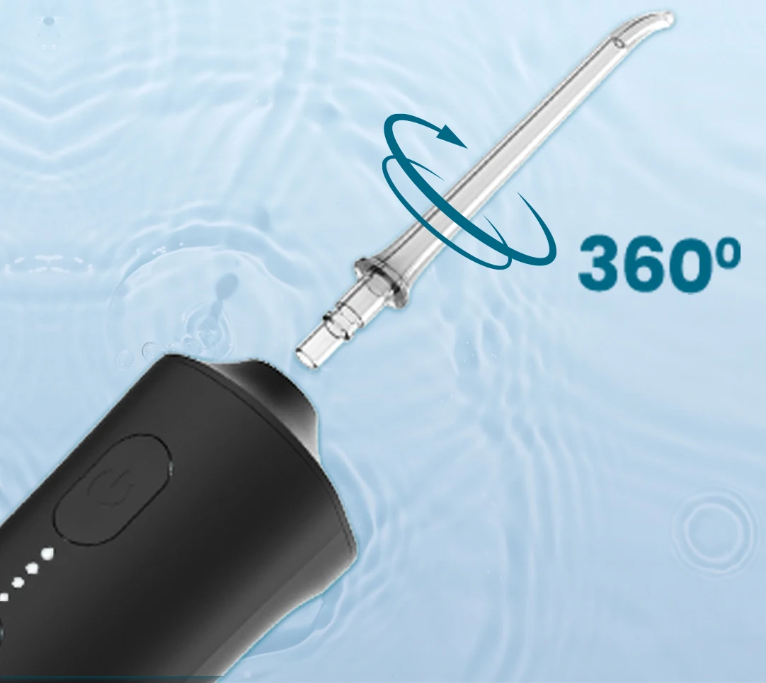 UAS Dropship Portable Mouth Oral Irrigator 4 Pressure Sensor Dental Pik Water Flosser Ipx7 Waterproof Rechargeable Teeth Cleaner