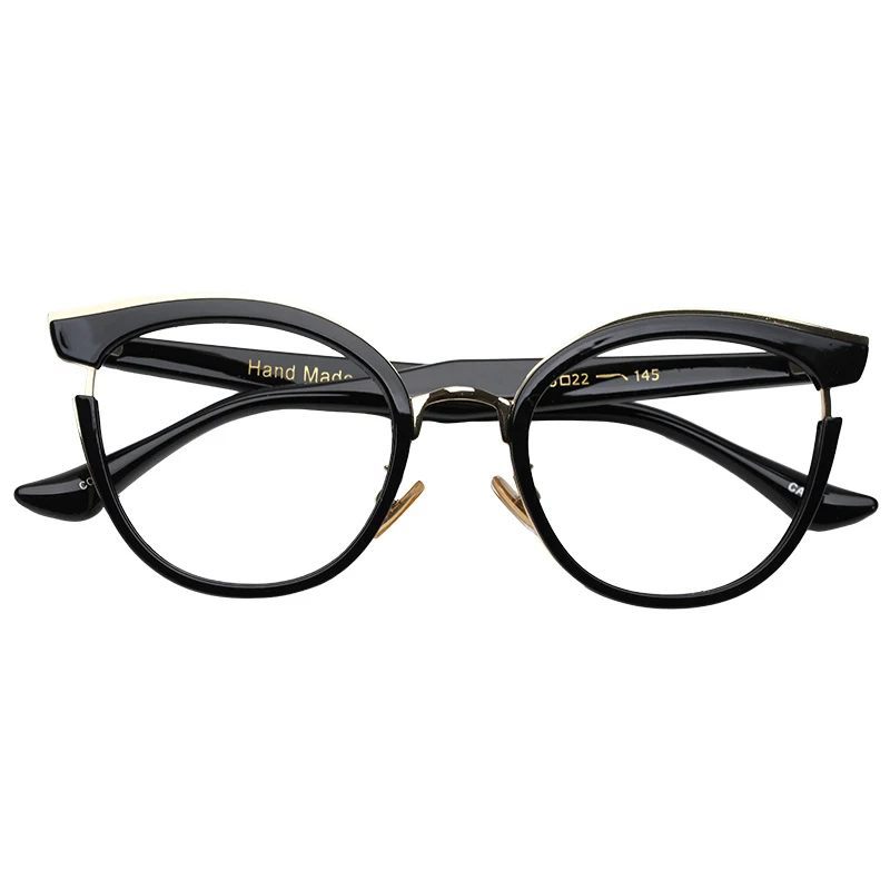 2018 New Trend Retro Cat Eye Shape Eye Wear Frame Vogue Optical Glasses Spectacles Metal & Plastic Cheap  Optical Glasses Frame