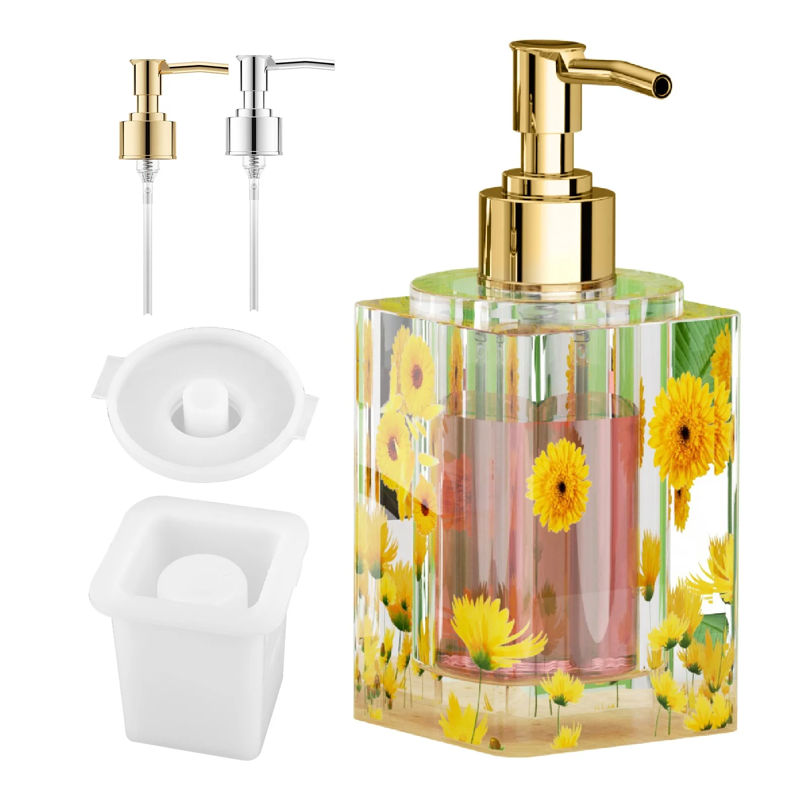 DIY Silicone Resin Epoxy Perfume bottle Mold  hand washing liquid storage bottle mold