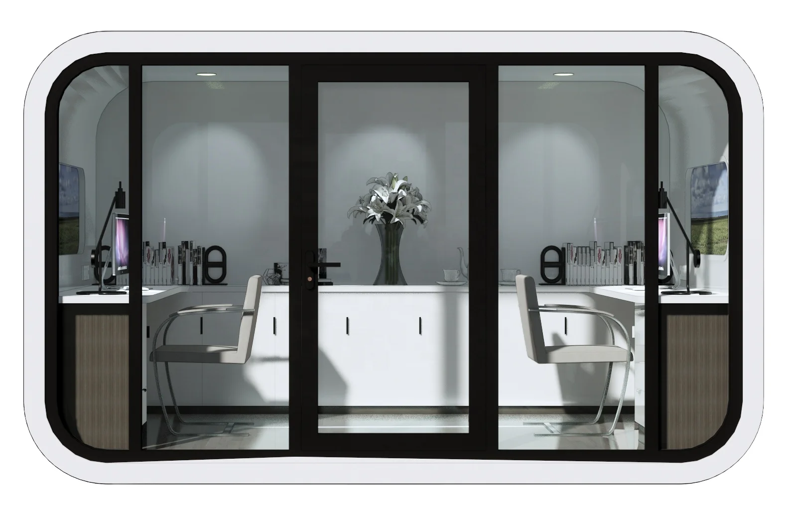 Luxury Container house  movable hotel portable meeting room  office studio pod office pod