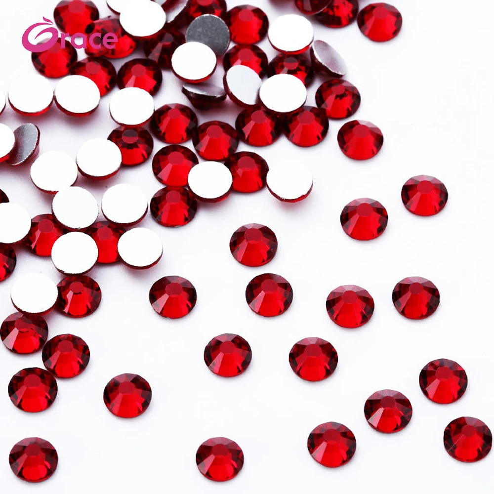 Waterproof Rhinestone Crystal Nail Rhinestone Crystal Diamond Nail Glitter white AB