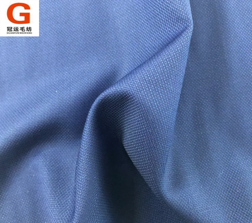 In stock checked worsted 100W 70W 50W 30W super fine italian wool suit fabric