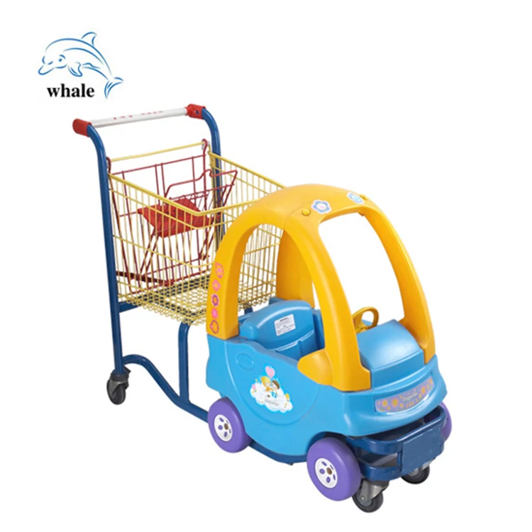 Wholesale kids toy Plastic trolley supermarket  Storage grocery Market Cart trolley hand cart shopping trolley