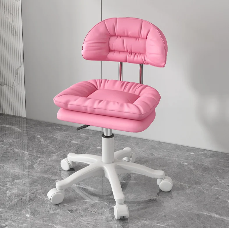 Горячий розовый косметический стул Макияж для салона красоты