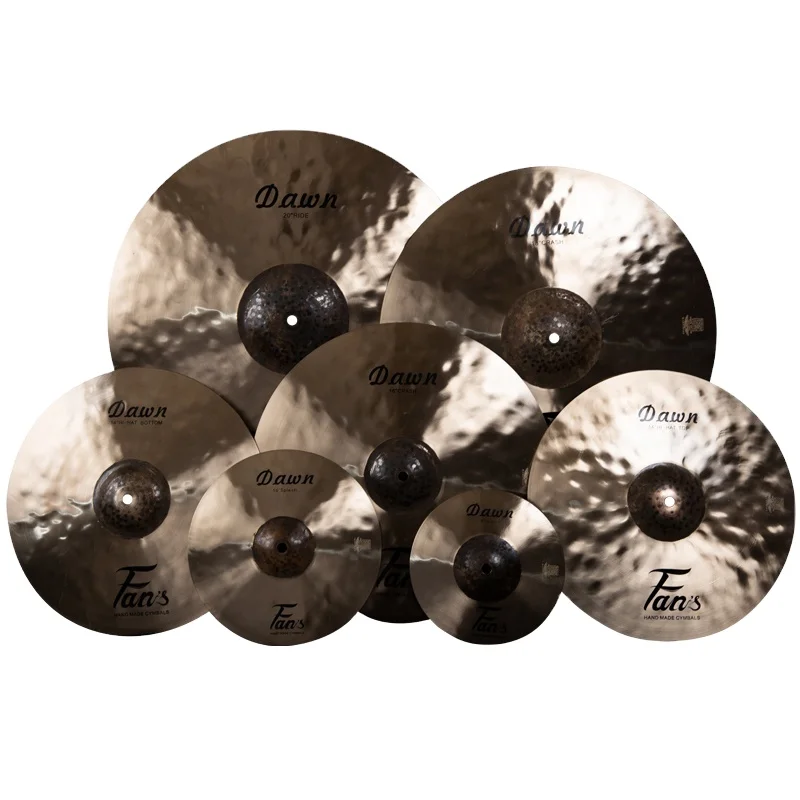 Large Ripple Hammer Point Design Cymbals Five Pieces Electric Cymbal Set