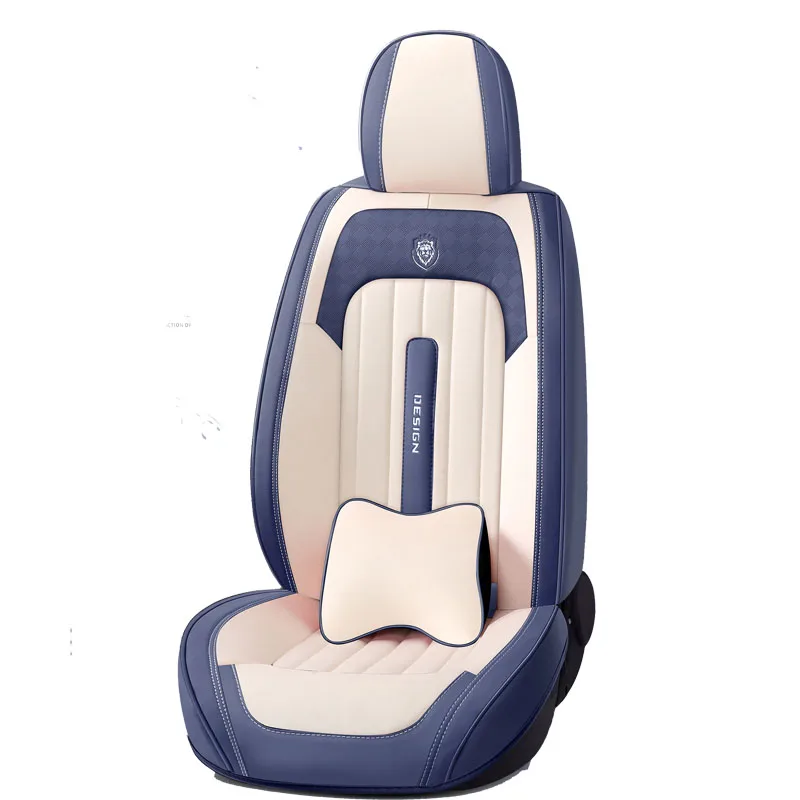 High quality PU PVC car seat cover universal luxury seamless car seat covers