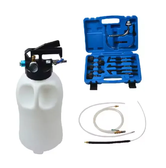 Full System FIT 2 Way 10L Air ATF Auto Pneumatic Vacuum Pressure Fluid Extractor Dispenser Refill Pump Adapters Car Gauge SF