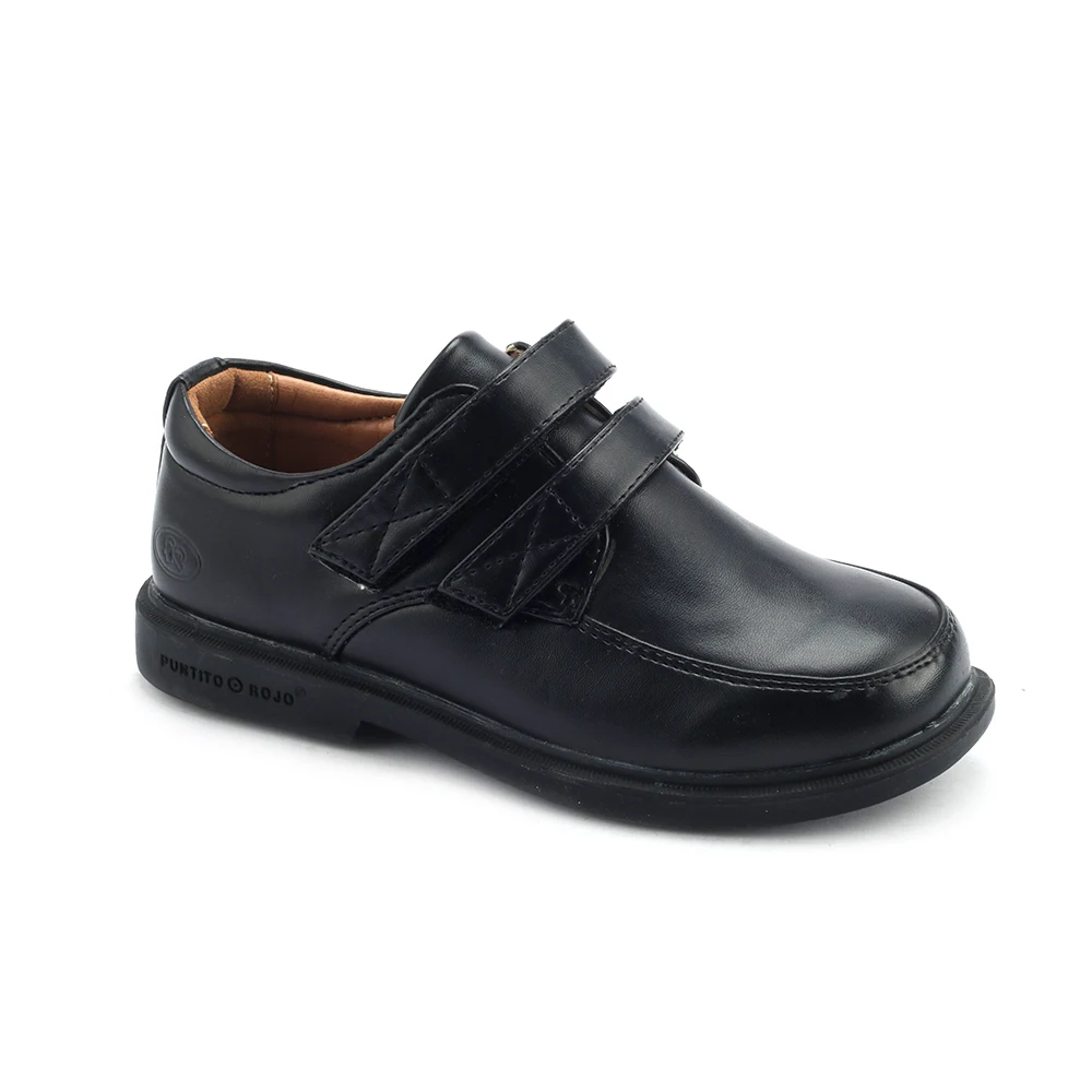 Oem branded designers summer fashion kids boys black shoes school