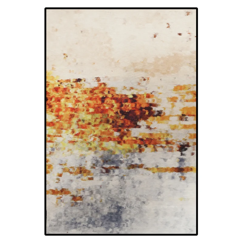 
3D Printing Living Room Carpet Modern Design Decorative Rectangle 3D Printed Carpet 