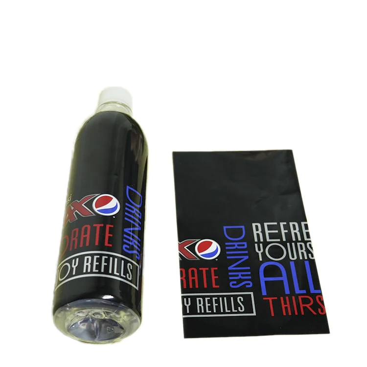 Private Shrink Sleeve Label For Energy Drink PET/PVC Heat Shrink Sleeve Wrap Printable Bottle Rolls Shrink Label