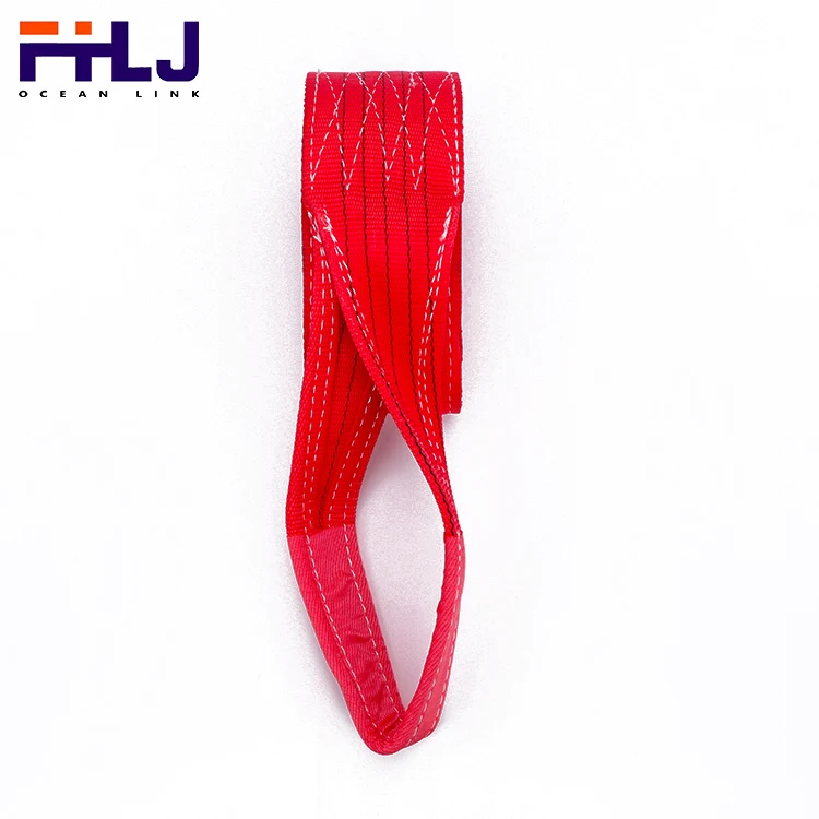 Wholesale 1 inch 1ton 100% Polyester Eye To Eye Flat Webbing Sling