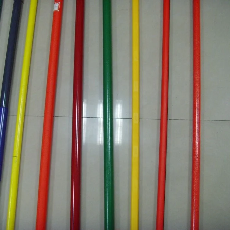 Red Orange Color Fiberglass Tube for Mop Shovel Bloom Hammer Handle