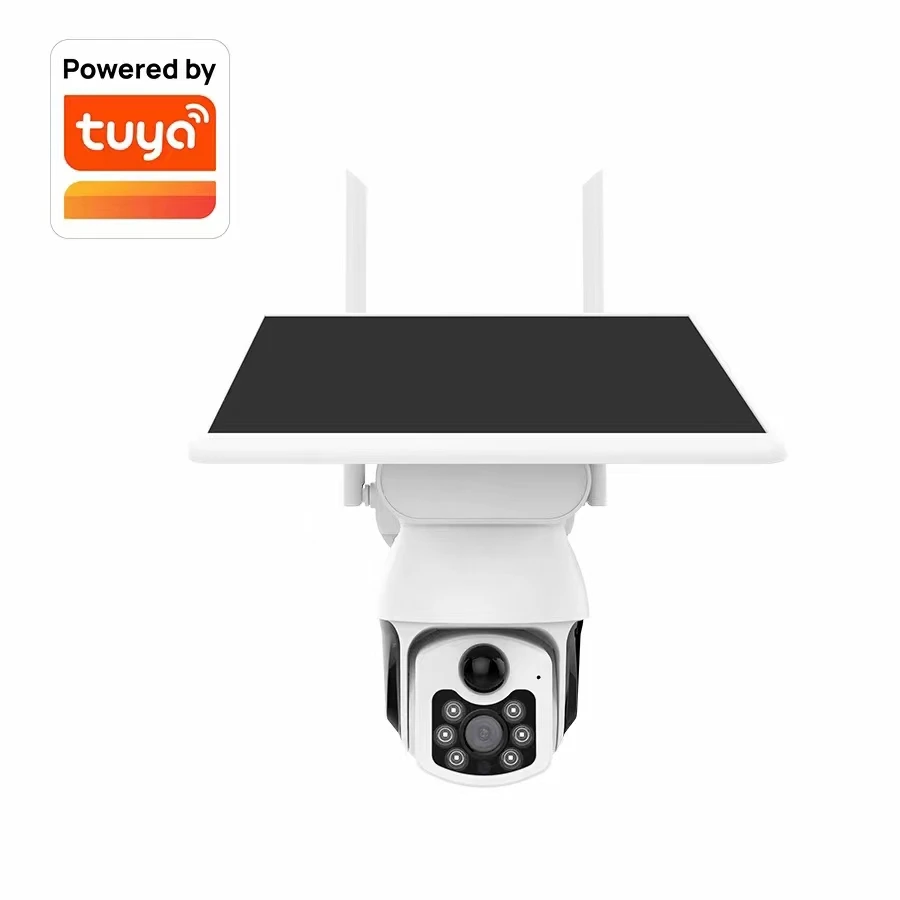 Outdoor House PTZ Video CCTV Wireless Security Surveillance System GSM SIM Card LTE IP Solar Panel Powered Battery 4G Camera