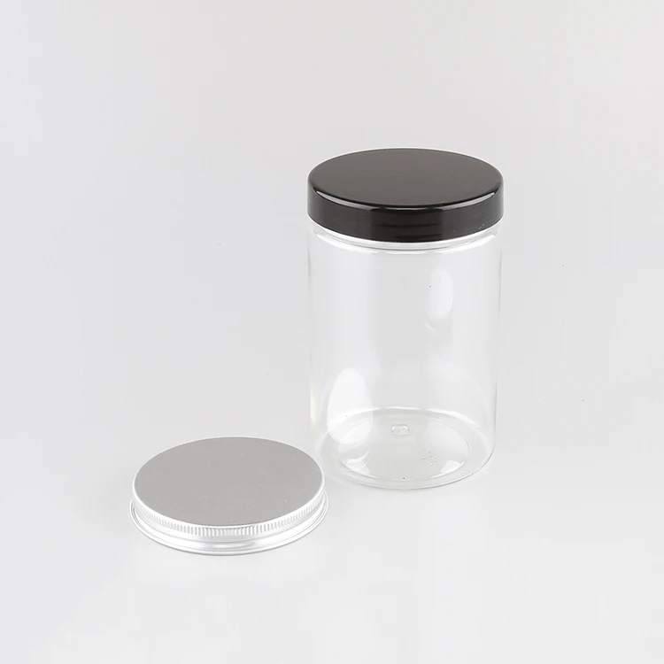 best price 350ml 450ml 600ml wide mouth pet bottle malaysia cookie candy food storage jar