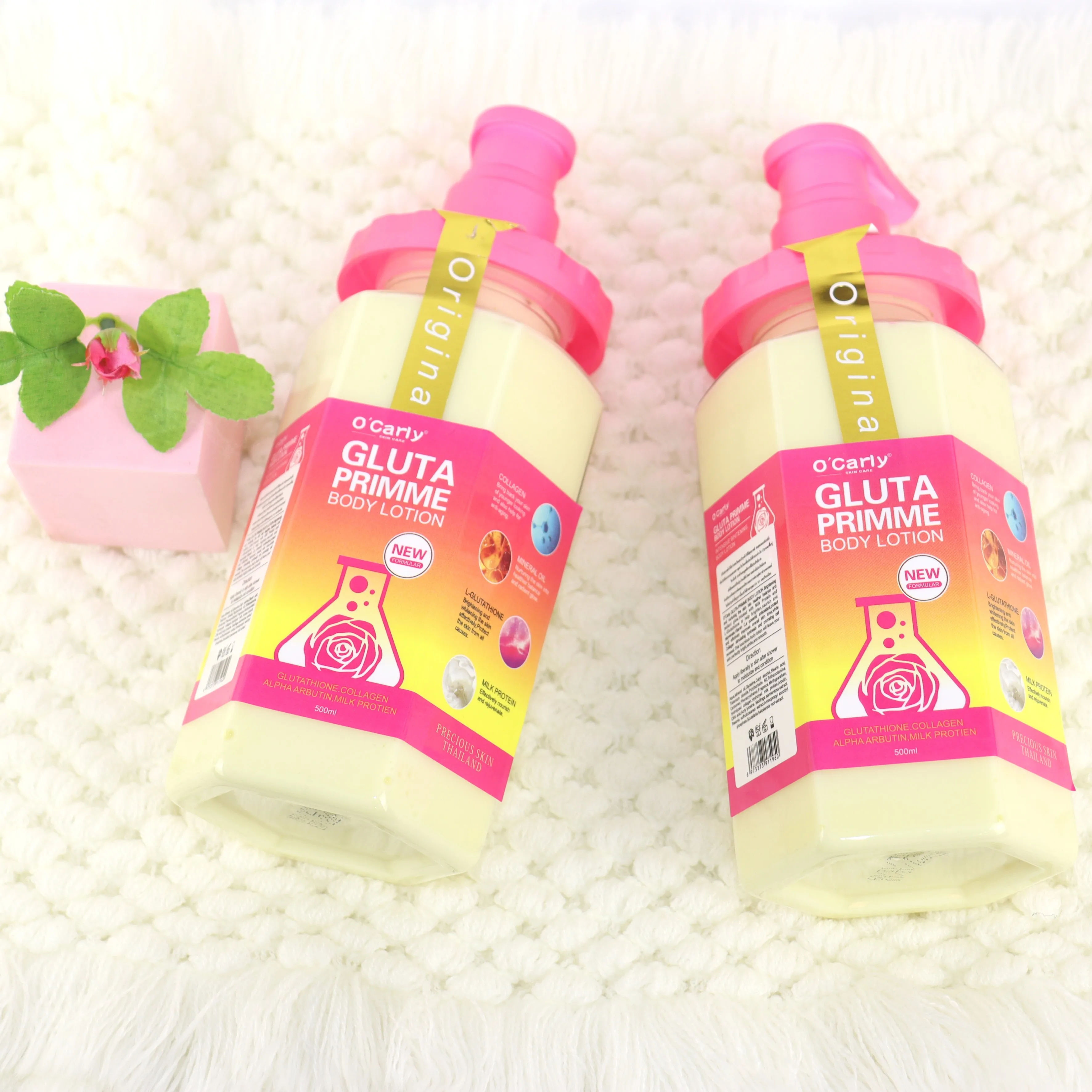 Gluta Primme New Formula  Add Vitamin C Mineral Oil Brightening Antioxidantive Nourish Skin Intensive Whitening Body Lotion