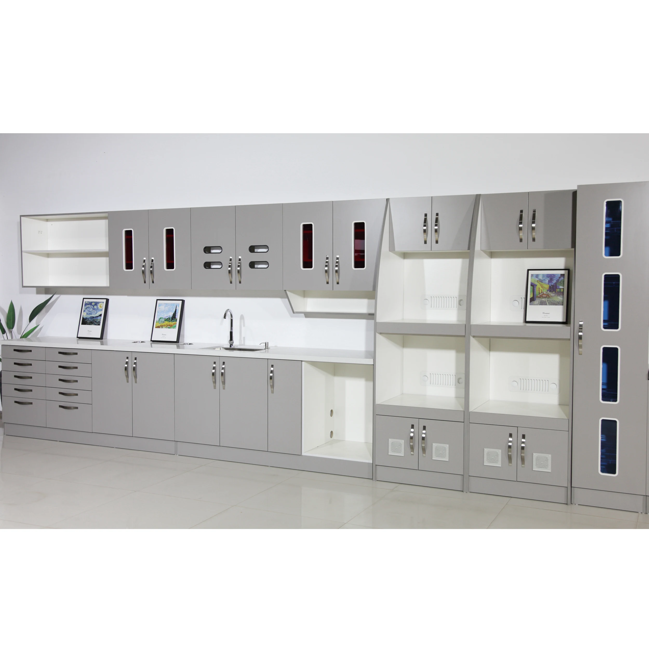 Popular in American  Free design customized dental equipments furniture dental cabinet furniture clinic