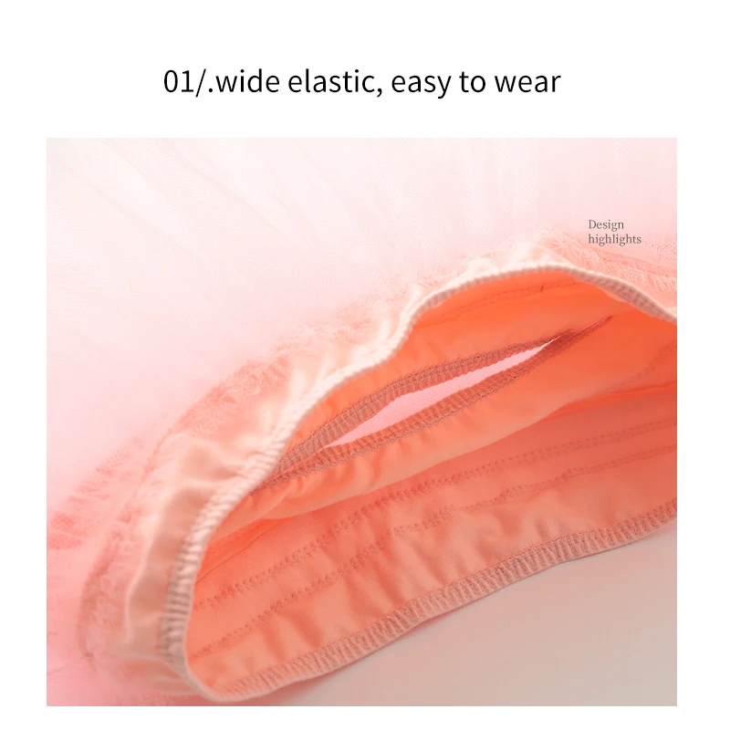 Ballet Dance Dress Girls Tutu Skirt Ballet Wrap Skirt for Girls Training Stage & Dancerwear Children 4 Layers Shanghai T/T