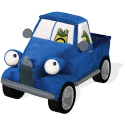 Promotional giveaway printed lorry trucks plush actors toy plastic metal crystal inflatable holiday stress toys truck plush toy