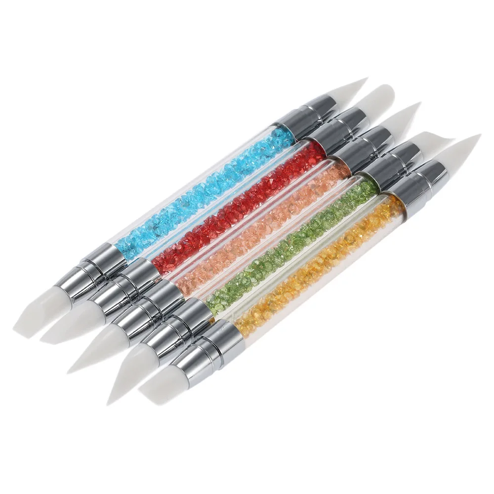 private label silicone dust acrylic nail art brush set