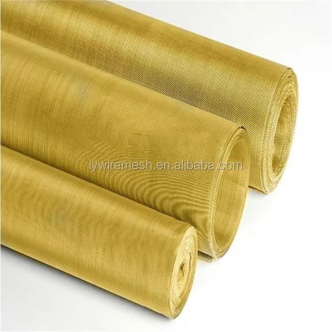 Electromagnetic shielding 60 80 100 150 200 250 mesh brass micro woven wire mesh
