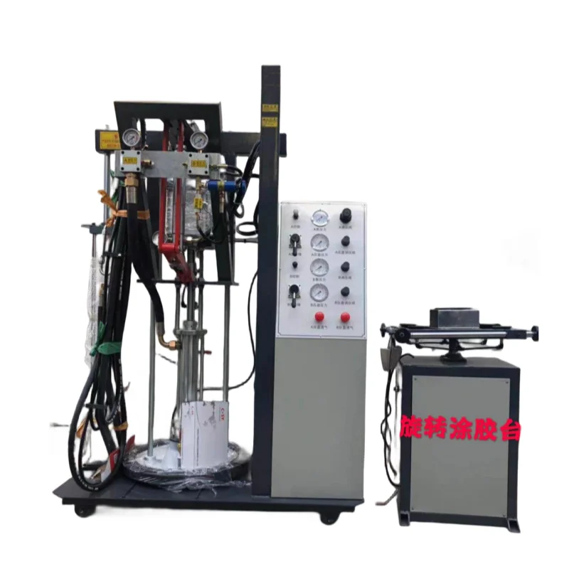 Insulating glass curtain wall machinery two-component gluing machine Rotary gluing table glass gluing machine