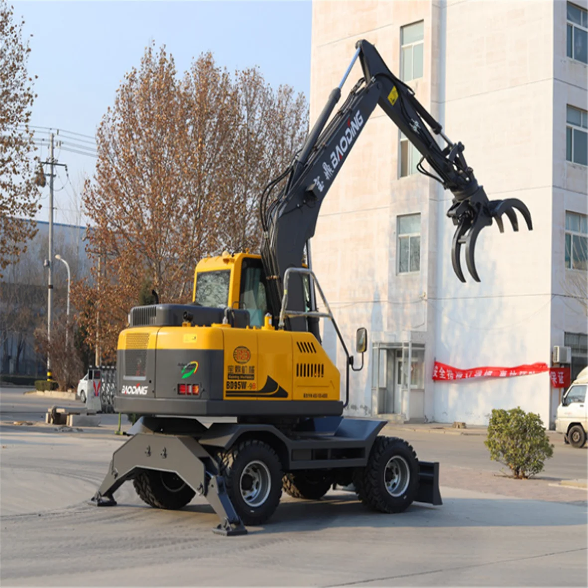 Forest wood loader machine wood log loader sale without trailer BD95W