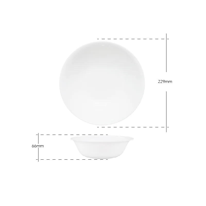 Nordic Tempered Glass Conjunto de Jantar Snacks Bowl Soup Bowl Opal Glassware Salad Bowl