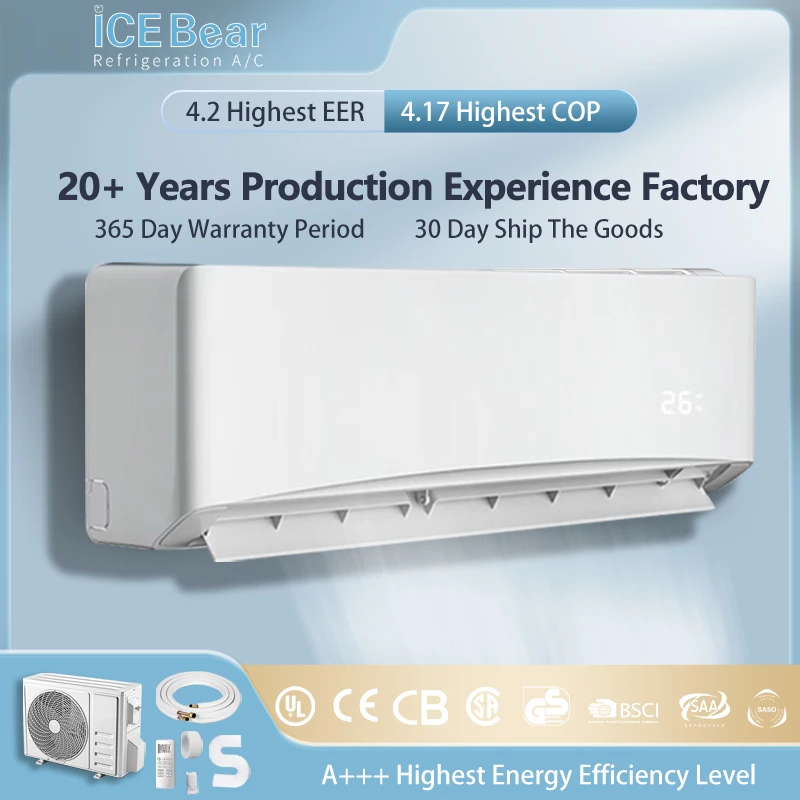 9000BTU Inverter Cooling Only Single Room Airconditioner Wall Split Air Conditioner 2Hp Multi Zone Unit Od Air Conditioner