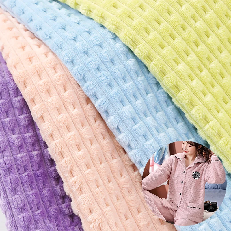 Wholesale Custom Bedding Winter, Home Textiles Polyester Thicken Glue Printed Coral Fleece One Side Flannel Fabric/