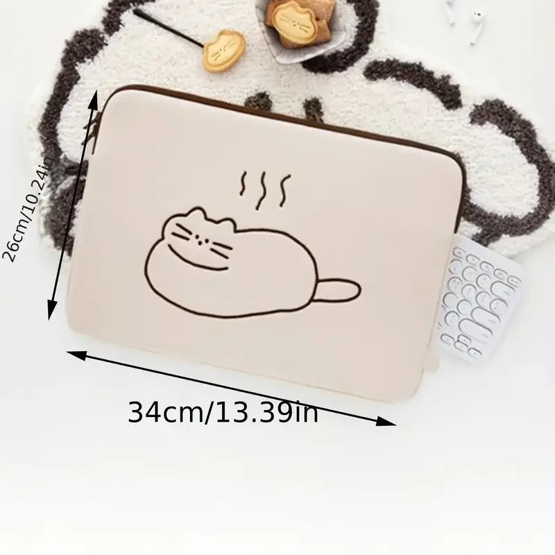 Симпатичная вышитая кошачья сумка для планшета Ipad Air4 5 Pro 11 12 9 9th 10 2 чехол Xiaomi Pad 13 14 дюймов Сумка-клатч ноутбука