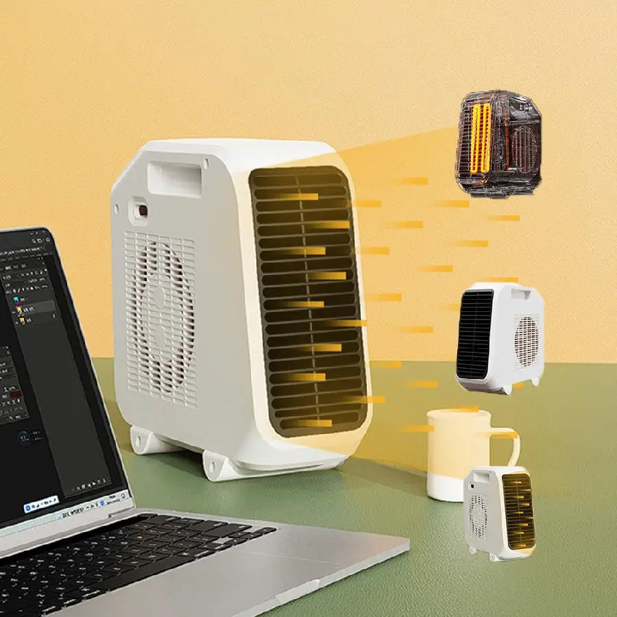 Portable Electric Space Heater With Thermostat 1200W 1800W Safe And Quiet Heated Rooms And Offices Electric Heating Wire