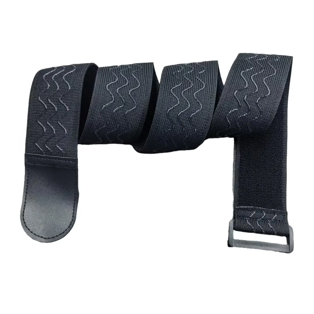 New Style Elastic Non-slip Strap Silicone Belt Elastic Sewing Buckle Hook and Loop Strap Can Be Fixed