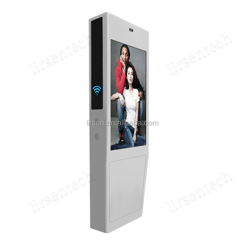 Hot 55 Inch Floor Standing Vertical Tv Touch Screen Kiosk 4k Outdoor Advertising Player Display Screen Hd Lcd Led Digital Signag
