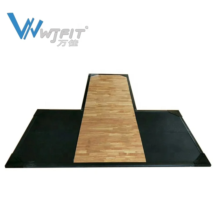 Новая коммерческая Т-образная платформа для тяжелой атлетики, оборудование для тренажерного зала, атлетических тренировок, деревянная платформа