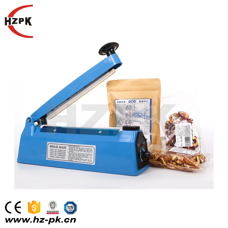PFS-250 china small hand food aluminum foil plastic polythene  bags pouch heat hot sealer sealing machine with  plastic body