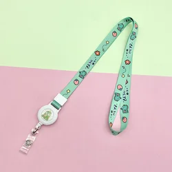 Cartoon Telescopic Easy-To-Pull Lanyard Wholesale Student Card Set Hanger Neck Long Rope Adjustable Badge Card Badge Sling