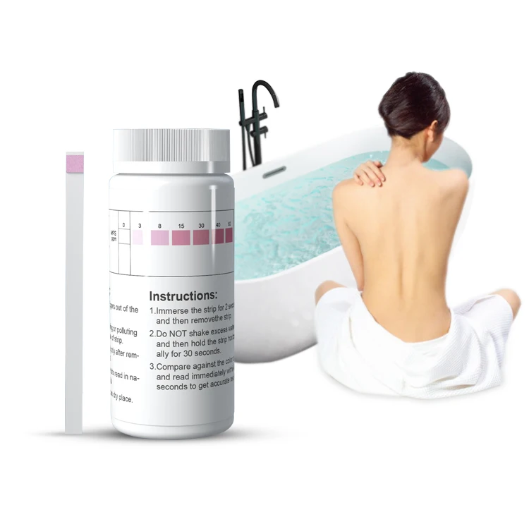 High accuracy of swimming pool/hot tub/bath tub container chemical test kits water test strips MPS test kits