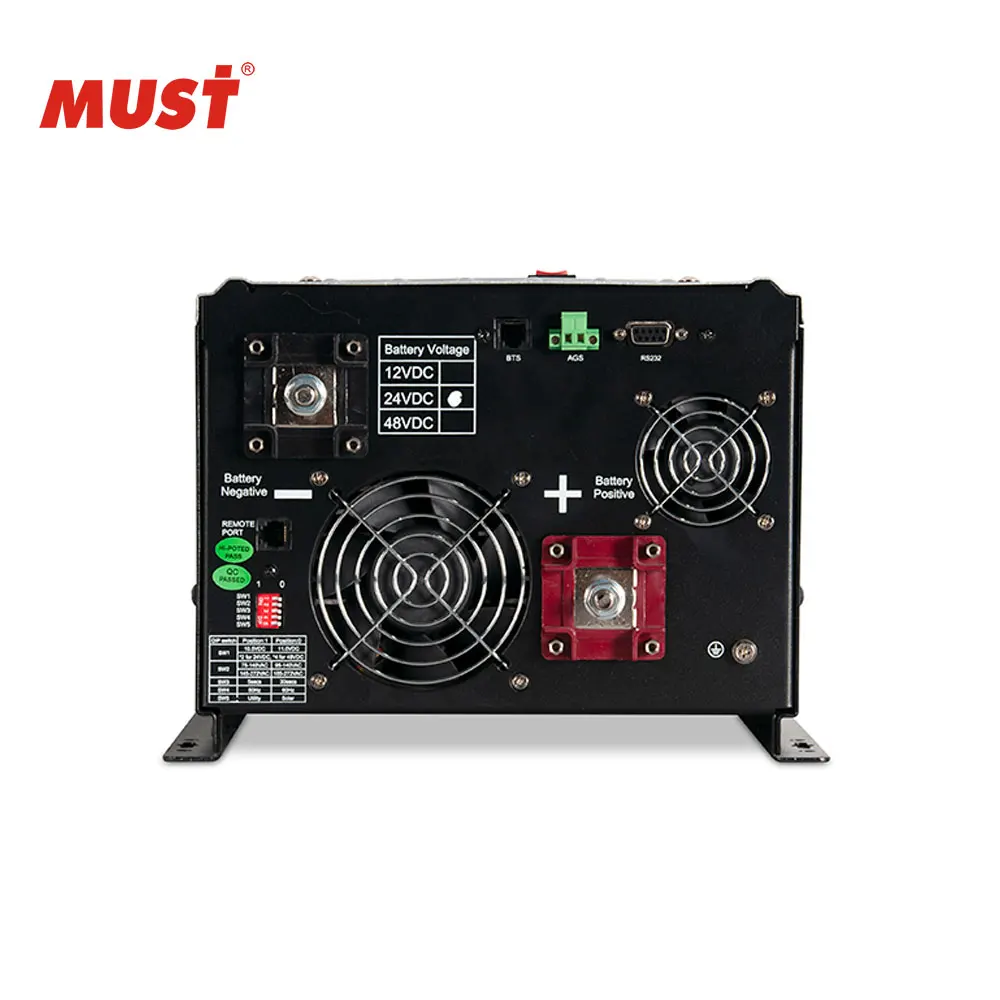 MUST Solar Inverter 6000w Mppt Solar Charge Controller Hybrid Inverter  PV3000 VHM