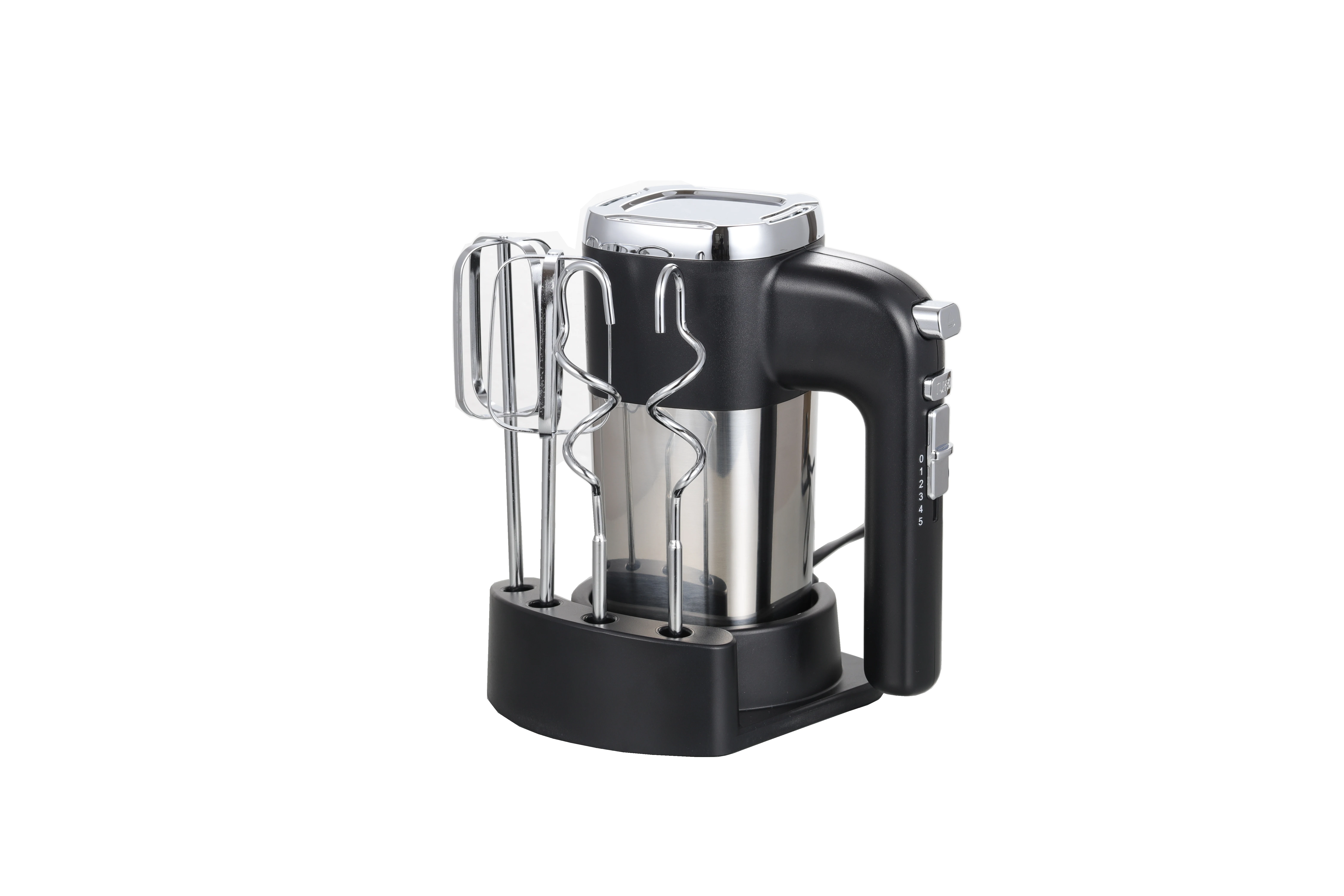 NK-HM518 Electric Hand Mixer 450W Food Mixer 5 Speed Handheld Mixer with chrome beaters/hooks