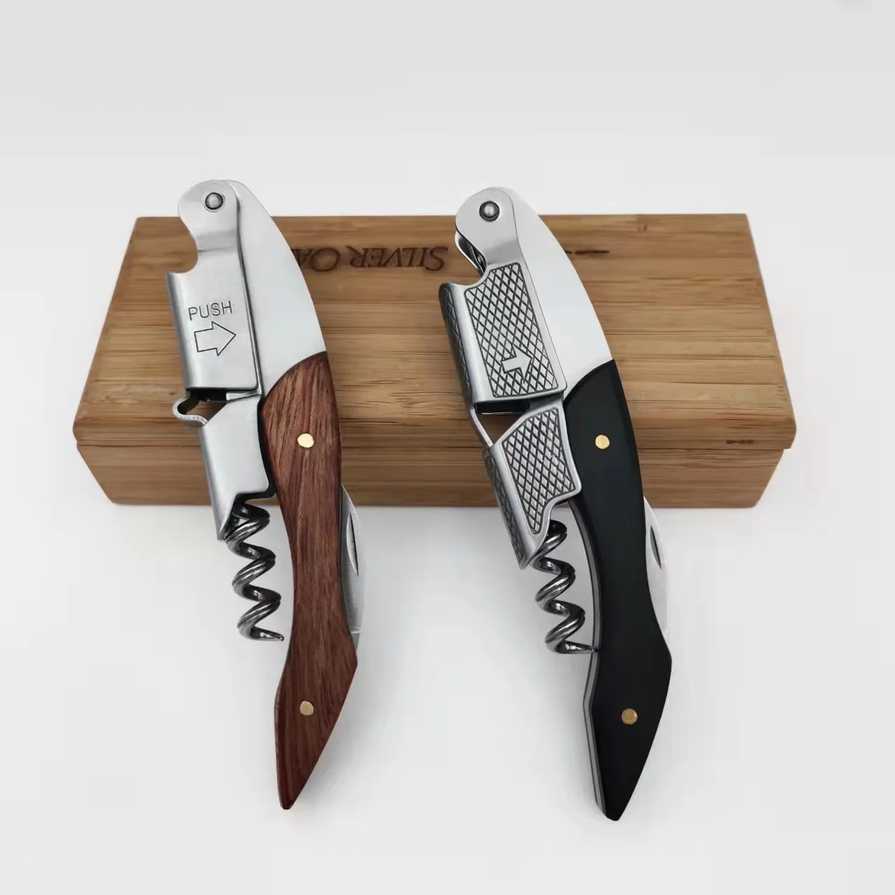 Customized wooden Wine Bottle Opener Corkscrew