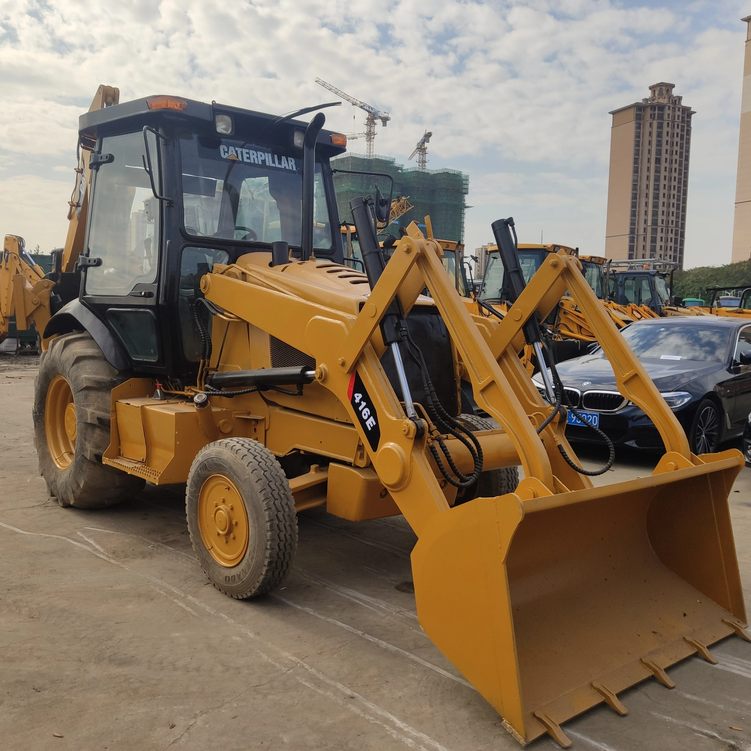 used original Japan CATERPILLAR CAT 416E 416 backhoe loader loaders made in Japan for sale