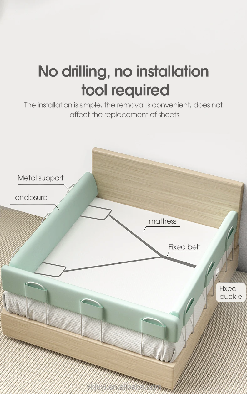 Crib fence for toddler pure cotton soft bumper crib guardrail