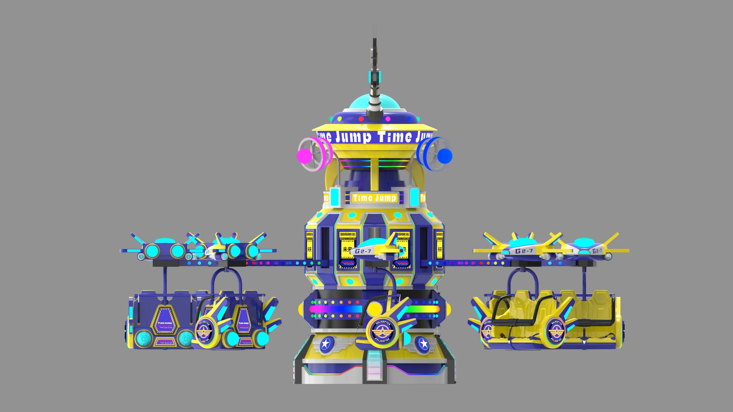 Riding Machines Rising Adventure SPACE TIME JUMP  rides for sales unique product turning up and down and 360 degrees rotation