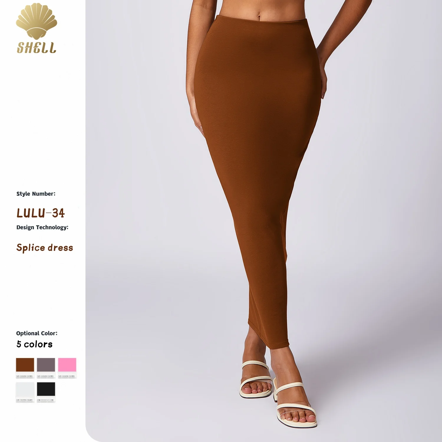 LULUXIXIYAYA  Spring summer Kardashian sexy  high waist hip skirt female slim Joker casual tight skirt.