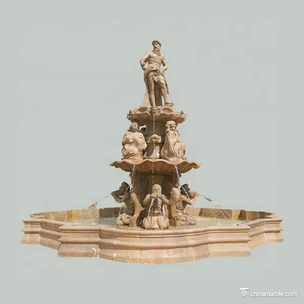 outdoor fountain garden/cherub fountain pool marble fountain