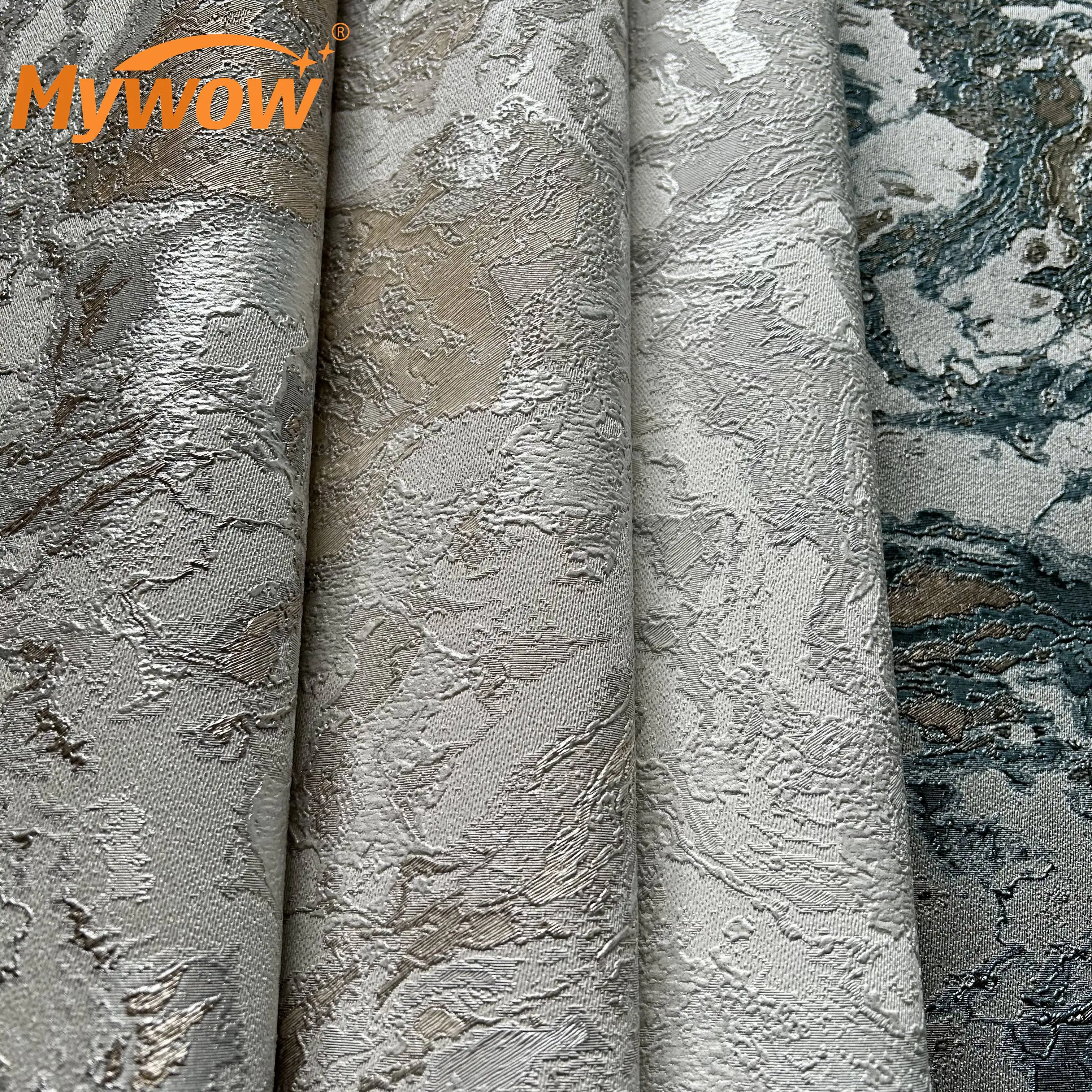 Guangzhou Wholesale Cheap Price 320gsm High Quality Modern Plain Luxury Textured 106cm Big Size PVC Wallpaper for Interior Decor