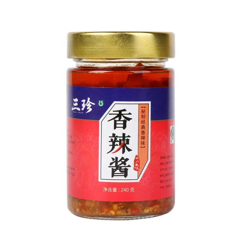 Pepper Sauce 240g Bottle Package Chili Garlic Ginger Sauce
