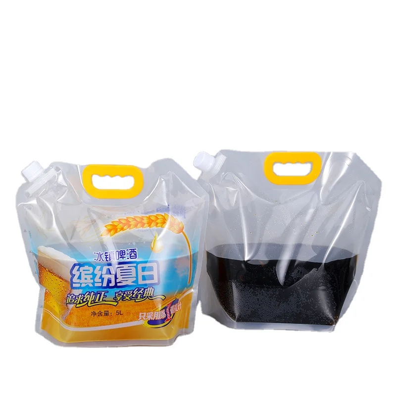 5 Liter  Gallon UMETASS Wholesale spout pouch foldable outdoor storage drink bag water plastic bag
