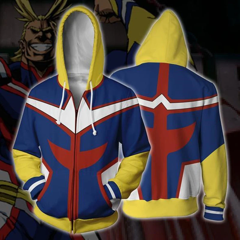 sudaderas con capucha para hombre 3d anime jacket hoodies full zip up hoodie polyester anime hoodie my hero academia
