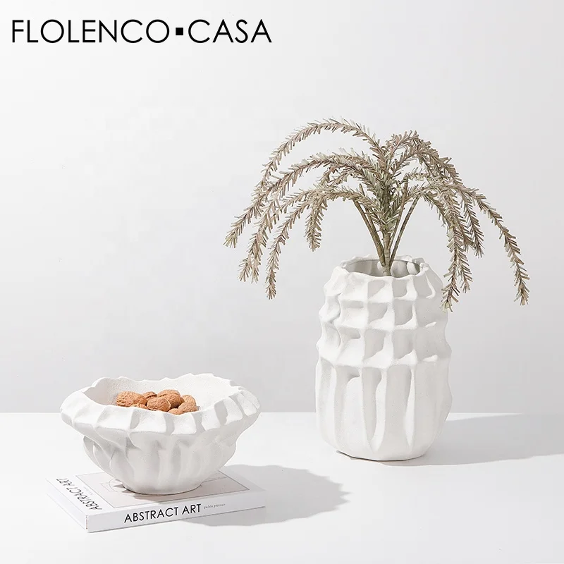 Modern Nordic Home Decoration Flower Vase Minimalist Table Living room Decor Ceramic Vases